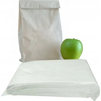 Svačinový box Papírové sáčky na svačinu 17x6x33 bílé