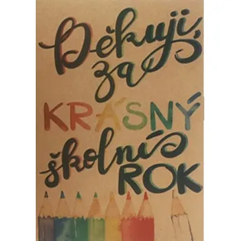 Přáníčko BeBechy – recyklovaný papír - Školní rok tiskopis