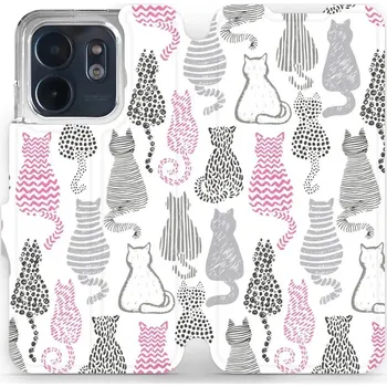 Pouzdro na mobilní telefon Flipové pouzdro Mobiwear - Infinix Smart 9 - MX01S Kočičí zádíčka (Knížkové flip pouzdro, obal, kryt na mobil Infinix Smart 9 - MX01S Kočičí zádíčka, materiál Umělá kůže + TPU - ochrana 360°, stojánek, silikonová vanička, magnetické zavírání)