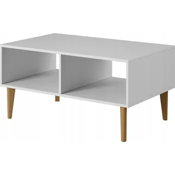 Konferenční stolek Konferenční stolek BERGEN obdélníkový 100 x 60 x 48 cm béžový, kašmír, bukový