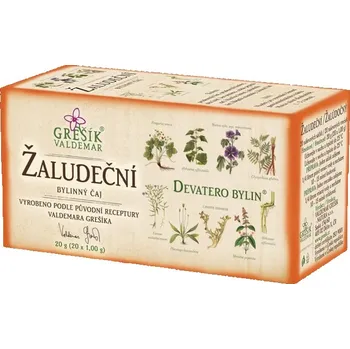 Čaj Čaj bylinný Žaludeční 20g (20 x 1,0g, přebal), Grešík