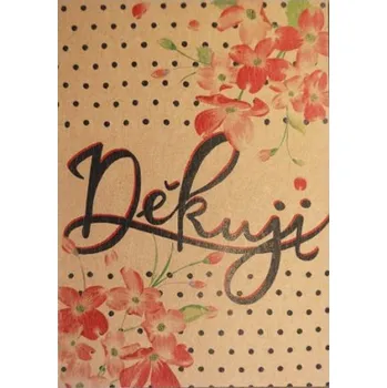 Přáníčko BeBechy – recyklovaný papír – Děkuji2 tiskopis