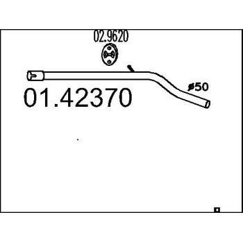 Výfuková trubka Výfuková trubka MTS 01.42370