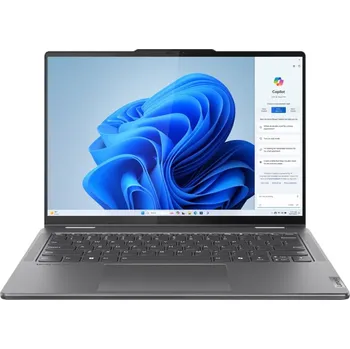 Notebook Lenovo Yoga 7 2-in-1 14AHP9 AMD Ryzen™ 5 8640HS Hybridní (2v1) 35,6 cm (14") Dotyková obrazovka WUXGA 16 GB LPDDR5x-SDRAM 512 GB SSD Wi-Fi 6E (802.11ax) Windows 11 Home Šedá
