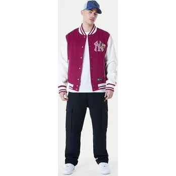 Pánský bomber New Era Bunda bomber Yankees MLB Floral 60596333 Bordó Regular Fit XL