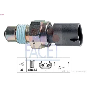 Auto-moto Spínač, světlo zpátečky FACET 7.6149