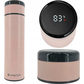 Termoska Termos na nápoje Ambition 0,42 l růžový