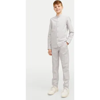 Jack & Jones Junior Kalhoty z materiálu 12248903 Šedá Relaxed Fit 152