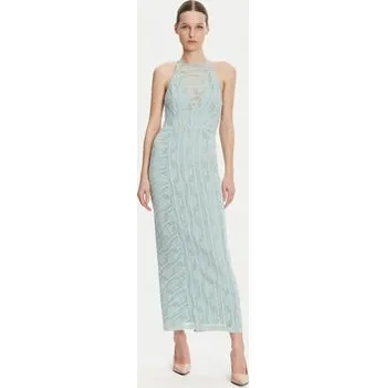 Dámská móda Guess Koktejlové šaty W5GK66 KCT80 Světle modrá Slim Fit XXL