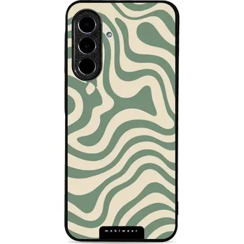 Pouzdro na mobilní telefon Lesklý kryt Mobiwear Glossy - Samsung Galaxy A36 5G - GA57G Zelené a béžové zkrouceniny (Prémiové lesklé pouzdro, obal, kryt Mobiwear Glossy na mobil Samsung Galaxy A36 5G - GA57G Zelené a béžové zkrouceniny, materiál Plast + TPU silikon - krytí po všech)