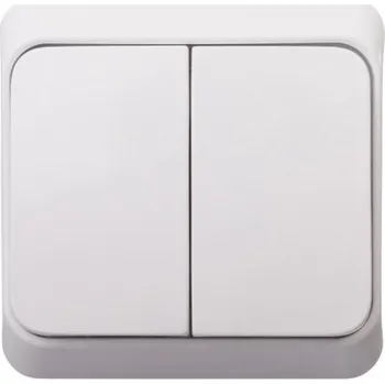 vypínač Schneider PRIMA Dvojitý Vypínač Světla Nástěnný Bílý