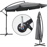 Zahradní slunečník s boční nohou 3,5 m - šedý SL-UM002B DARK GREY