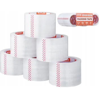 Lepicí páska Balicí páska Vevor průhledná šířka 76,2 mm délka 59 m 6 ks