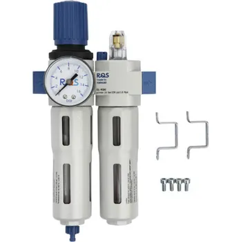 Kompresor MINI RQS 05-00-40, Redukční ventil tlaku s odlučovačem 1/4" a olejničkou