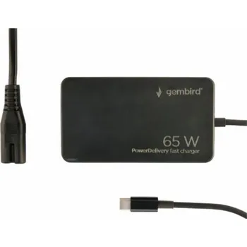 Gembird Univerzální nabíječka 65W USB-C FC černá
