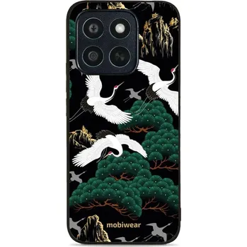 Pouzdro na mobilní telefon Lesklý kryt Mobiwear Glossy - Honor X8c - G042G - Jeřábi (Prémiové lesklé pouzdro, obal, kryt Mobiwear Glossy na mobil Honor X8c - G042G - Jeřábi, materiál Plast + TPU silikon - krytí po všech stranách, neošoupatelný potisk, tenké provedení, možnost)
