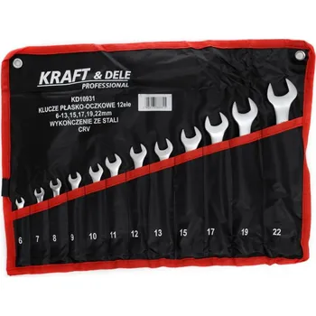 Klíč Kraft&Dele KD10931, Sada očko-plochých klíčů 12 ks