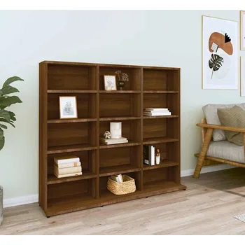 Komoda vidaXL Skříňka na CD 100 x 23 x 89,5 cm dřevotříska [862481] Barva: hnědý dub