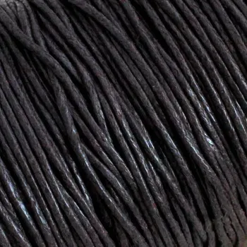 Bavlněná šňůrka 1 mm tmavě hnědá - 5 m