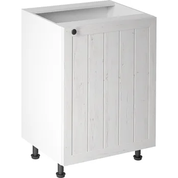 Kuchyňská skříňka Nábytek PEGAS s.r.o. Kuchyňská dolní skřínka - PROWANSJA D601D - Pravá, Bílá/Borovice Andersen