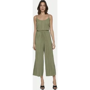 Vila Kalhoty culottes Plisa 14096324 Zelená Regular Fit XL