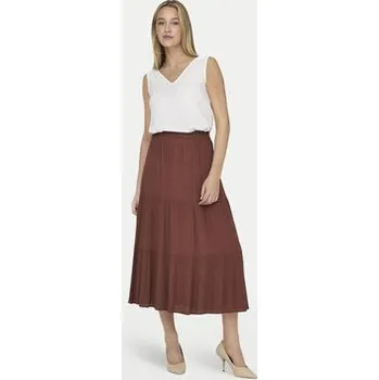 Dámská sukně ONLY Maxi sukně Mikka 15324808 Hnědá Regular Fit XS