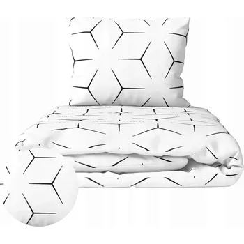 Povlečení HOTELOVÉ POVLEČENÍ 140x200 BAVLNA MILANO BÍLO ČERNÉ