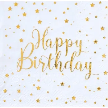 Papírový ubrousek Ubrousky Santex Všechno Nejlepší k Narozeninám 25 cm 20 kusů