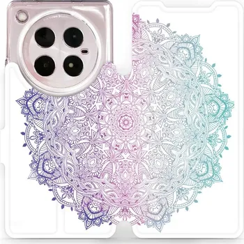 Pouzdro na mobilní telefon Flipové pouzdro Mobiwear - Infinix ZERO 40 5G - M008S Mandala (Knížkové flip pouzdro, obal, kryt na mobil Infinix ZERO 40 5G - M008S Mandala, materiál Umělá kůže + TPU - ochrana 360°, stojánek, silikonová vanička, magnetické zavírání)