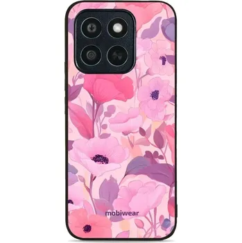 Pouzdro na mobilní telefon Lesklý kryt Mobiwear Glossy - Honor X8c - GP74G Růžové květy snů (Prémiové lesklé pouzdro, obal, kryt Mobiwear Glossy na mobil Honor X8c - GP74G Růžové květy snů, materiál Plast + TPU silikon - krytí po všech stranách, neošoupatelný potisk, tenké proveden