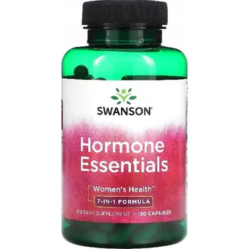 Vitamíny v kapslích Swanson Health Products Swanson Hormone Essentials 120 kapslí - Podpora menopauzy s vitamínem B3
