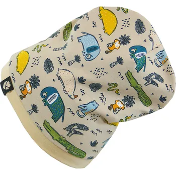 Dupačky Emitex Čepice dvouvrstvá animals béžová vel. S