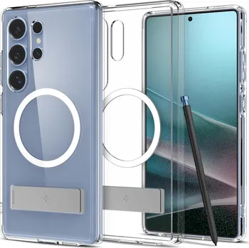 Pouzdro na mobilní telefon Spigen Ultra Hybrid S MagSafe Clear White Samsung Galaxy S25 Ultra ACS08963