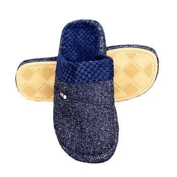 Pánské pantofle GiNo Pánské domácí papuče pantofle - AMZ01 Barva: Modrá, Velikost: 41