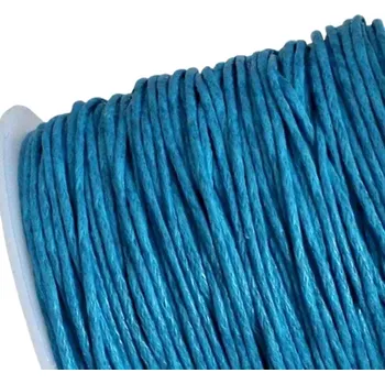 Bavlněná šňůrka 0,8 mm modrá - 1 m