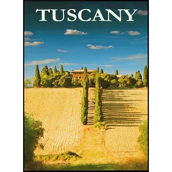 Obraz Plakát Toskánsko bez rámu 50 x 70 cm
