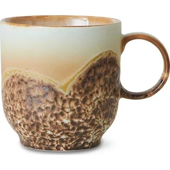 Béžovo-hnědý hrnek Coffee 70s Shell - 10*7*8cm / 250 ml