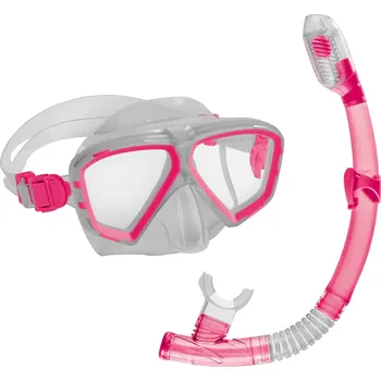 Potápěčské vybavení CRIVIT Dámská / Pánská sada na šnorchlování, 2dílná (světle růžová)