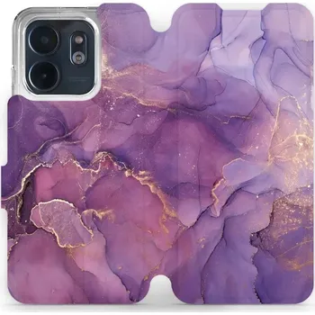 Pouzdro na mobilní telefon Flipové pouzdro Mobiwear - Infinix Smart 9 - VP20S Fialový mramor (Knížkové flip pouzdro, obal, kryt na mobil Infinix Smart 9 - VP20S Fialový mramor, materiál Umělá kůže + TPU - ochrana 360°, stojánek, silikonová vanička, magnetické zavírání)