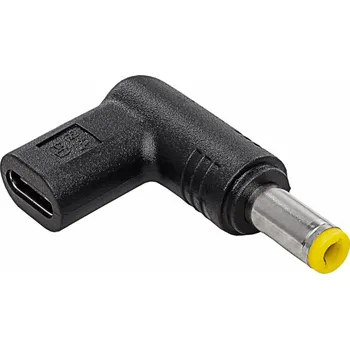 AKYGA Adaptér 5,5 x 2,5 zástrčka pro univerzální napájecí zdroj AK-ND-C01 USB-C / 5,5 x 2,5 mm