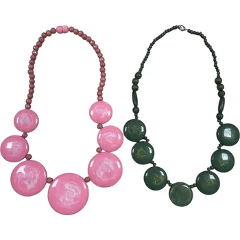 Náhrdelník Náhrdelník z korálků BALI Barvy ručníků: ZELENÁ