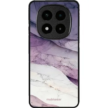 Pouzdro na mobilní telefon Lesklý kryt Mobiwear Glossy - Xiaomi Poco X7 - G028G - Bílý a fialový mramor (Prémiové lesklé pouzdro, obal, kryt Mobiwear Glossy na mobil Xiaomi Poco X7 - G028G - Bílý a fialový mramor, materiál Plast + TPU silikon - krytí po všech stranách, neošoupateln