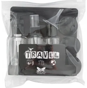 Cestovní taška Kosmetická taška Artnico Cestovní lahvičky do kufru do letadla černá