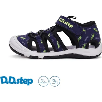 Dětská treková obuv D.D.step chlapecké sandály G065-51957AM Barva: modrá, Velikost: 31