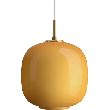 LOUIS POULSEN Závěsná lampa VL 45 Radiohus, 250, Brass / Amber