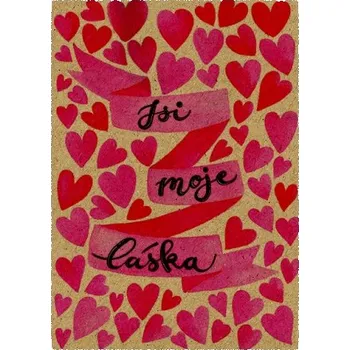 Přáníčko BeBechy – recyklovaný papír - Láska tiskopis