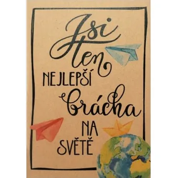 Přáníčko BeBechy – recyklovaný papír – Brácha tiskopis