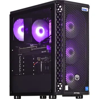 Stolní počítač Actina 5901443349518 PC Intel® Core™ i5 i5-14400F 16 GB DDR4-SDRAM 1 TB SSD NVIDIA GeForce RTX 4060 Ti Midi Tower Černá
