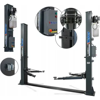 Hever Dvousloupový Hever WEBER 4T 230V, asymetrická ramena, výška 1980 mm