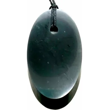 Přívěsek Šungitový přívěsek, ovál velký (3 x 5 cm)